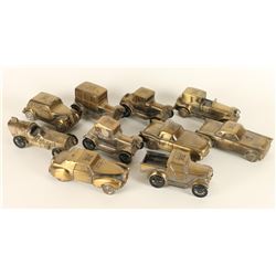 Lot of 10 Metal Car Advertisers