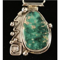 Cerillos Newplex Turquoise Pendant