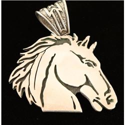 Sterling Horsehead Pendant