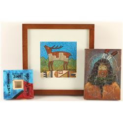 Lot of 3 Indian Art Pieces