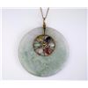 Image 1 : Nice Round Green Jade Disk