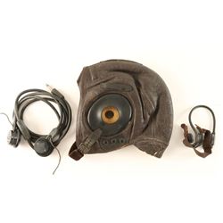 WWII Leather Aviator Helmet