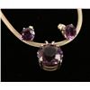 Image 1 : Amethyst Necklace and Earrings Set