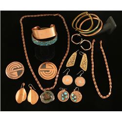Copper Colored Jewelry Lot