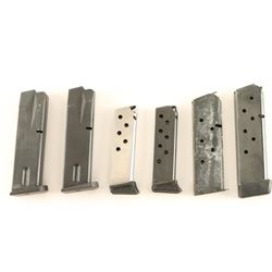 Lot of 6 Misc Pistol Magazines