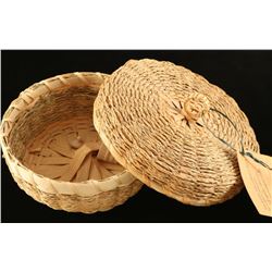 Native American Lidded Basket
