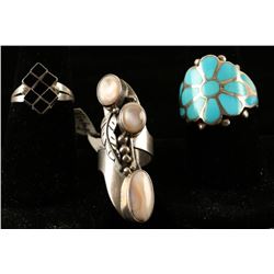 Lot of 3 Sterling Silver Rings