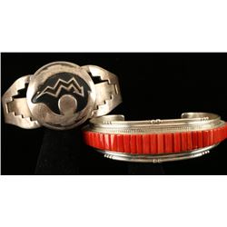 Lot of 2 Sterling Silver Bracelets