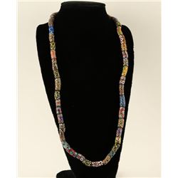 Single Strand Trade Bead Necklace