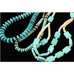 Lot of 3 Turquoise Necklaces