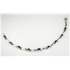 Image 1 : Ladies Sterling Silver & Onyx Designer Bracelet