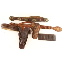 Lot of Leather Belts & Holsters