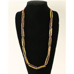 Single Strand Trade Bead Necklace