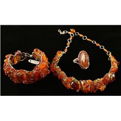 Artisan Amber Necklace Set