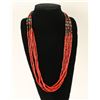 Image 1 : Five Strand Coral Necklace