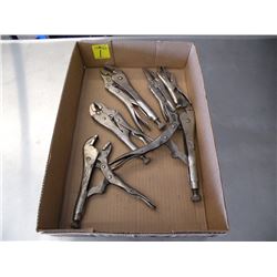 Flat with 6 vice grips