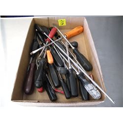 Flat of Snap-on screw drivers