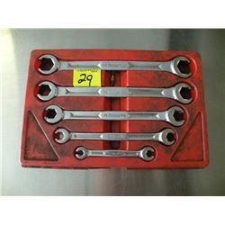 Snap-on flare nut wrench set