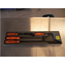 Snap-on pry bar set