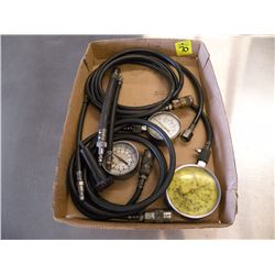 Snap-on pressure guages