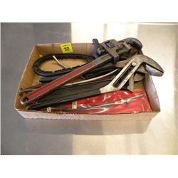 Pliers, pipe wrench & misc