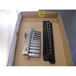 Snap-on 1/4" drive deep & shallow well sockets -metric