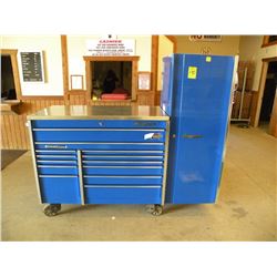 Snap-on roller cabinet w/stainless steel top & side cabinet