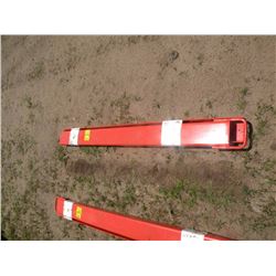6' steel fork extensions