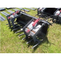 72" twin cylinder grapple bucket -New