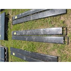 Pr of 6ft steel fork extensions -New