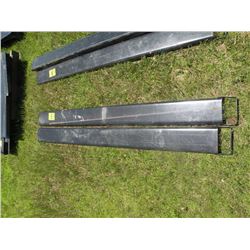Pr of 6ft steel fork extensions -New