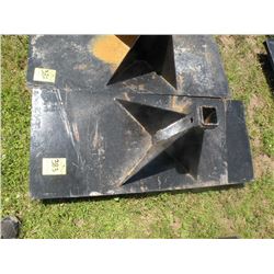 Long reach skidloader receiver plate w/18" tube-New