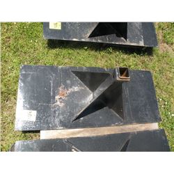 Long reach skidloader receiver plate w/18" tube-New