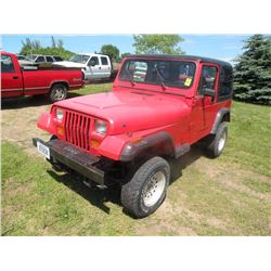 1989 Jeep Wrangler SN-2J4FY29T2KJ118807