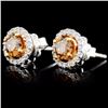 Image 2 : 14K Gold 1.29ctw Fancy Diamond Earrings