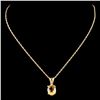 Image 2 : 14K Gold 1.30ct Citrine Pendant