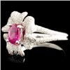 Image 2 : 18K Gold 0.70ct Ruby & 0.63ctw Diamond Ring