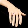 Image 3 : 18K Gold 0.70ct Ruby & 0.63ctw Diamond Ring