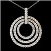 14K Gold 3.15ctw Diamond Pendant