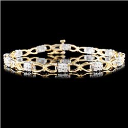 14K Gold 1.00ctw Diamond Bracelet