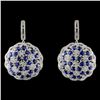 Image 1 : 18K White Gold 10.00ct Sapphire & 3.32ct Diamond E