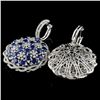 Image 2 : 18K White Gold 10.00ct Sapphire & 3.32ct Diamond E