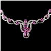 Image 2 : 14K Gold 20.17ct Sapphire & 2.70ctw Diamond Neckla