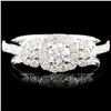 Image 1 : 18K Gold  0.71ctw Diamond Ring