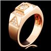 Image 2 : 14K Gold 0.84ctw Fancy Color Diamond Ring