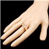 Image 3 : 14K Gold 0.84ctw Fancy Color Diamond Ring