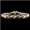 Image 1 : 14K Gold 1.00ctw Diamond Bracelet