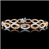 14K Gold 3.88ctw Fancy Diamond Bracelet