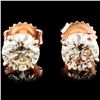 14K Rose Gold 2.03ctw Diamond Earrings