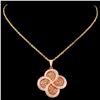 Image 2 : 14K Gold 0.66ctw Fancy Color Diamond Pendant
